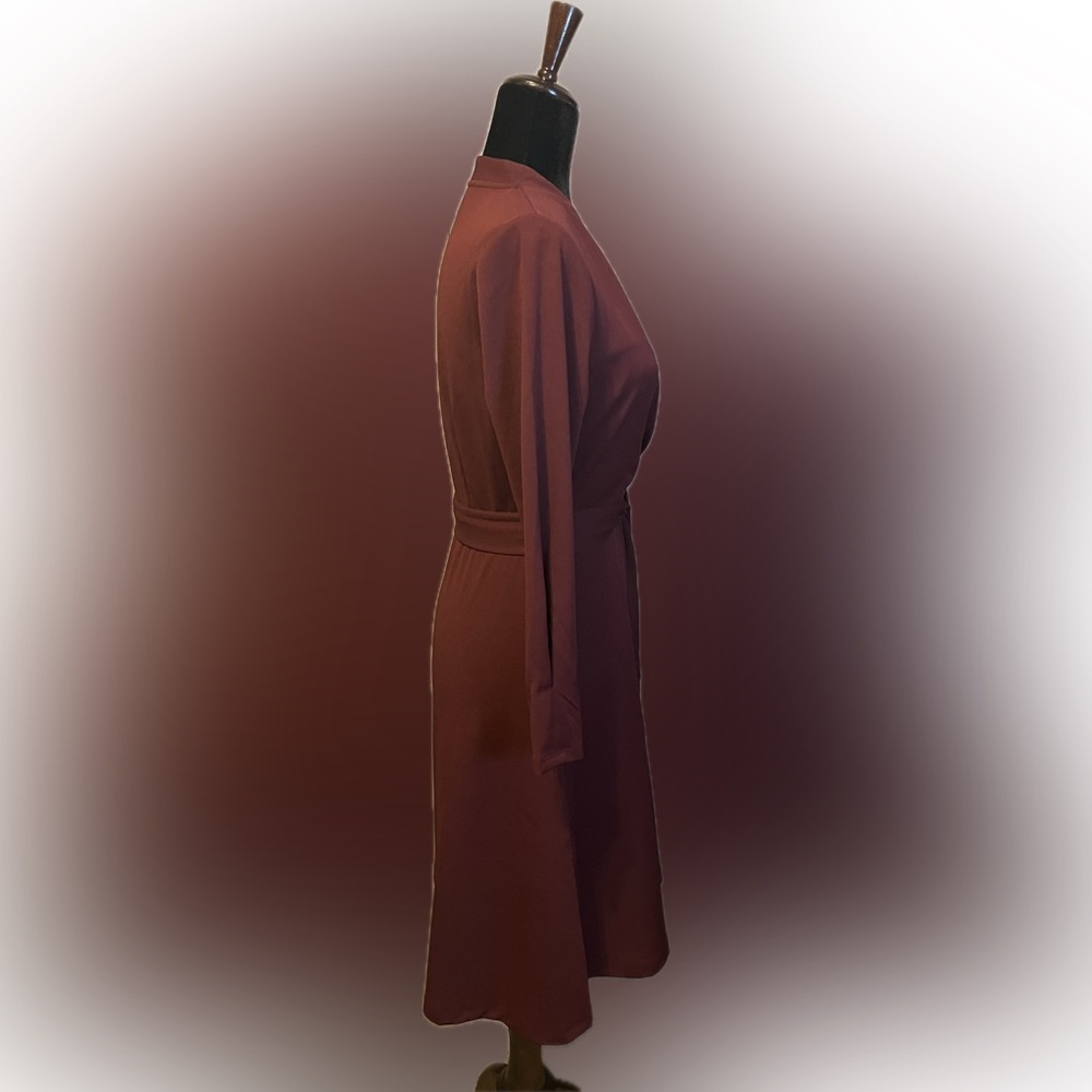 Ann Taylor Faux Wrap Long Sleeve Dress size SP - Picture 2 of 10